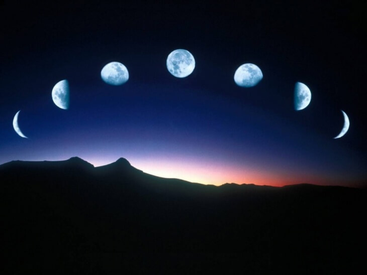 Лунный цикл подразумевает различные фазы небесного тела